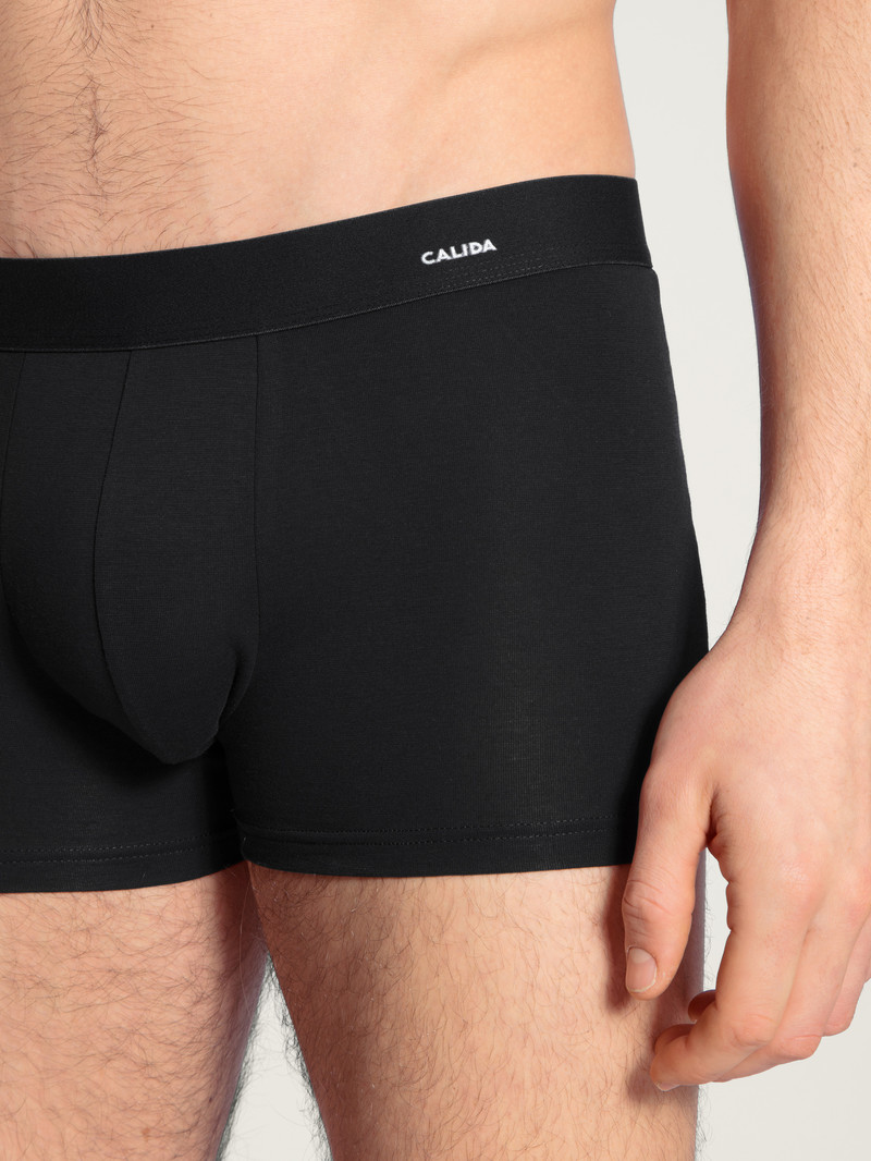 Biancheria Intima Uomo Calida Cotton Code Boxer Brief Schwarz | 7325-ESVXF