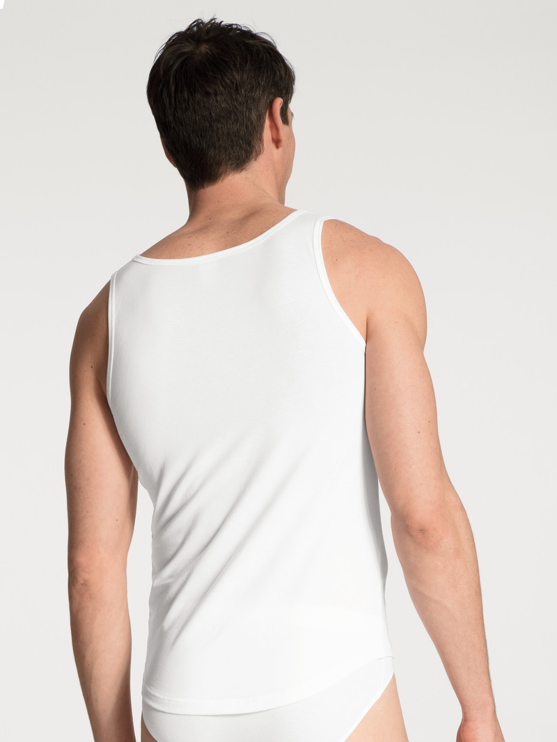 Biancheria Intima Uomo Calida Evolution Athletic Shirt Weiss | 3147-WKCVM