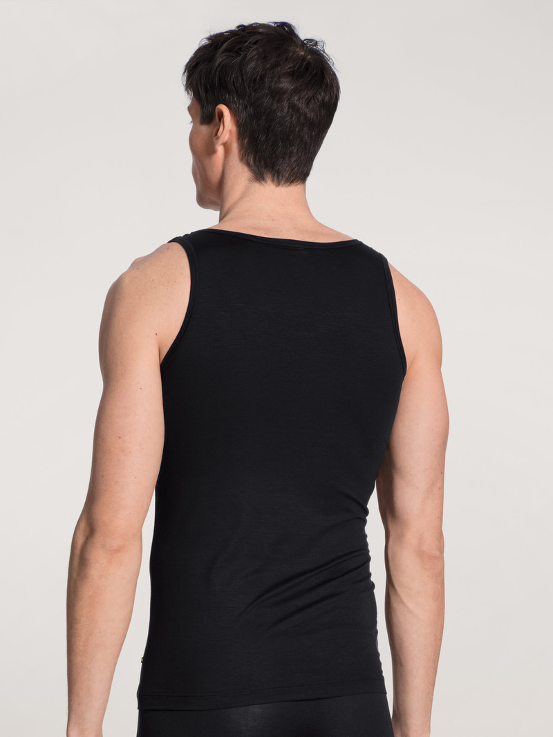 Biancheria Intima Uomo Calida Focus Athletic Shirt Schwarz | 7843-SIUVZ