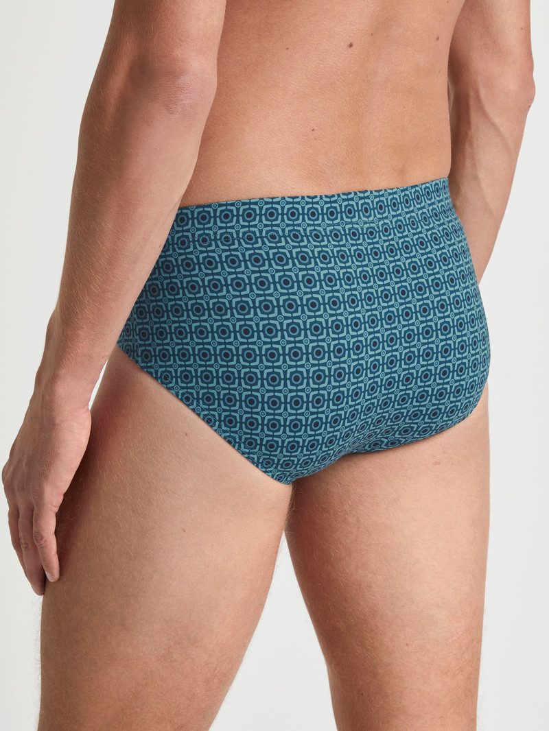 Biancheria Intima Uomo Calida Grafic Cotton Brief Blu | 4671-SXEWD