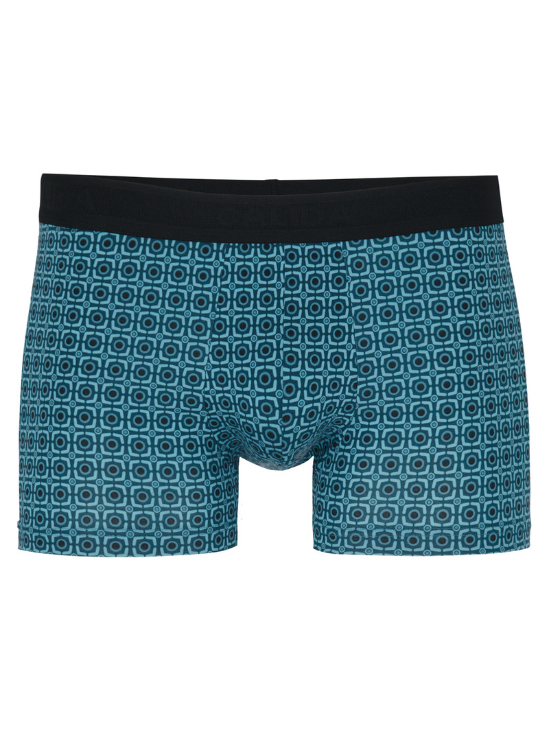 Biancheria Intima Uomo Calida Grafic Cotton Boxer Brief Blu | 0621-UGNTZ