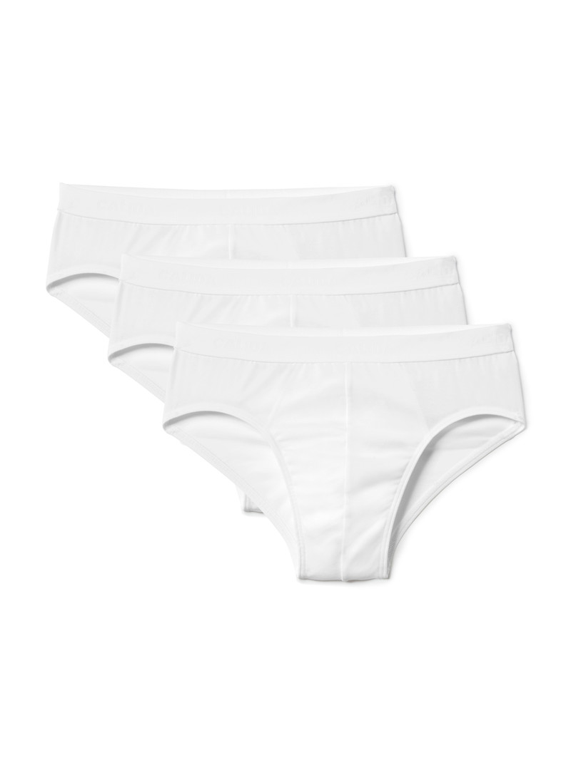 Biancheria Intima Uomo Calida Natural Benefit Brief, Value Pack Weiss | 7621-TFSDA