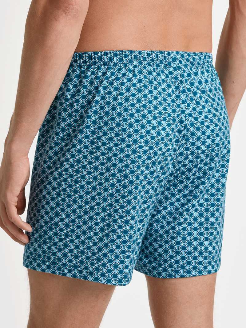 Biancheria Intima Uomo Calida Prints Boxer Shorts Blu | 0793-YENPH