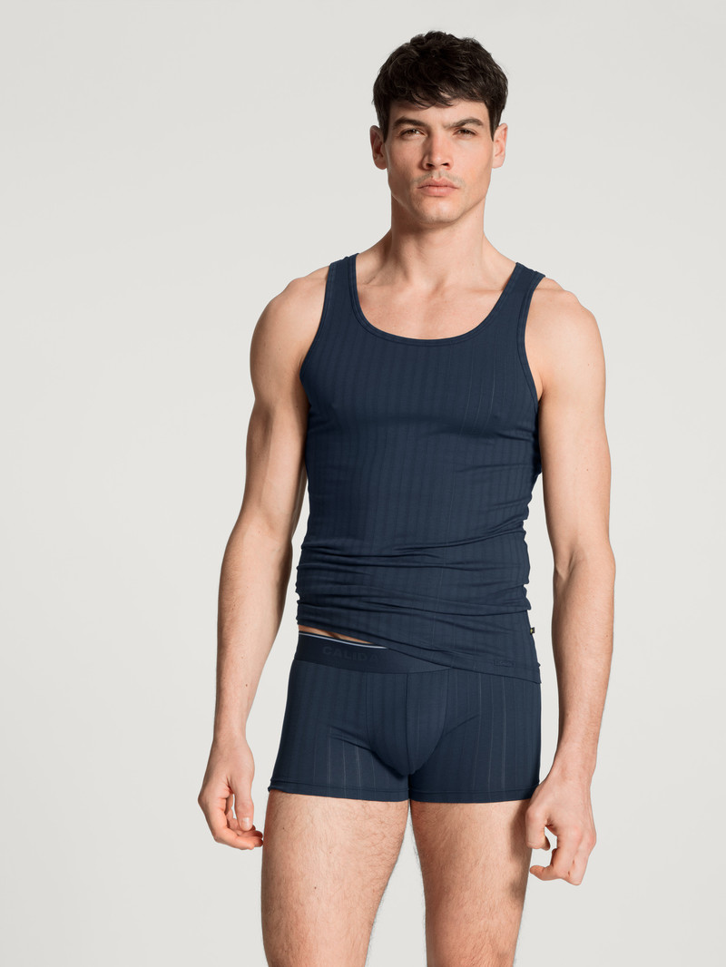 Biancheria Intima Uomo Calida Pure & Style Athletic Shirt Indaco | 3891-ULMWX