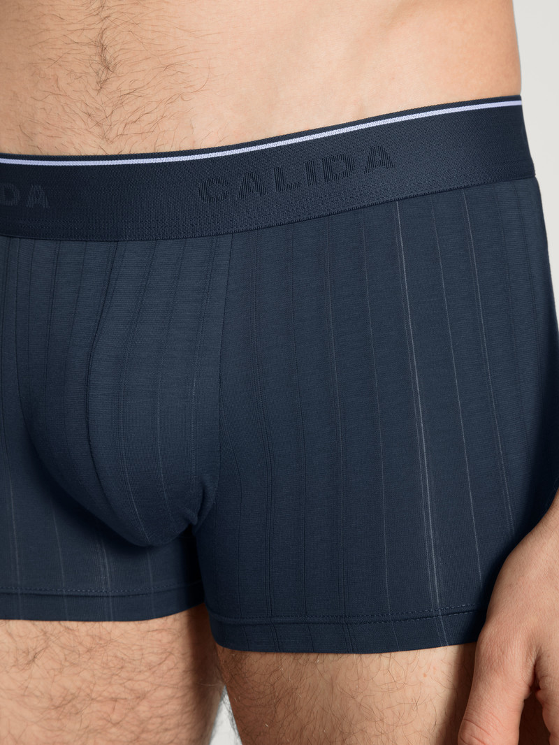 Biancheria Intima Uomo Calida Pure & Style Boxer Brief, Elastic Waistband Indaco | 9807-ALDUS