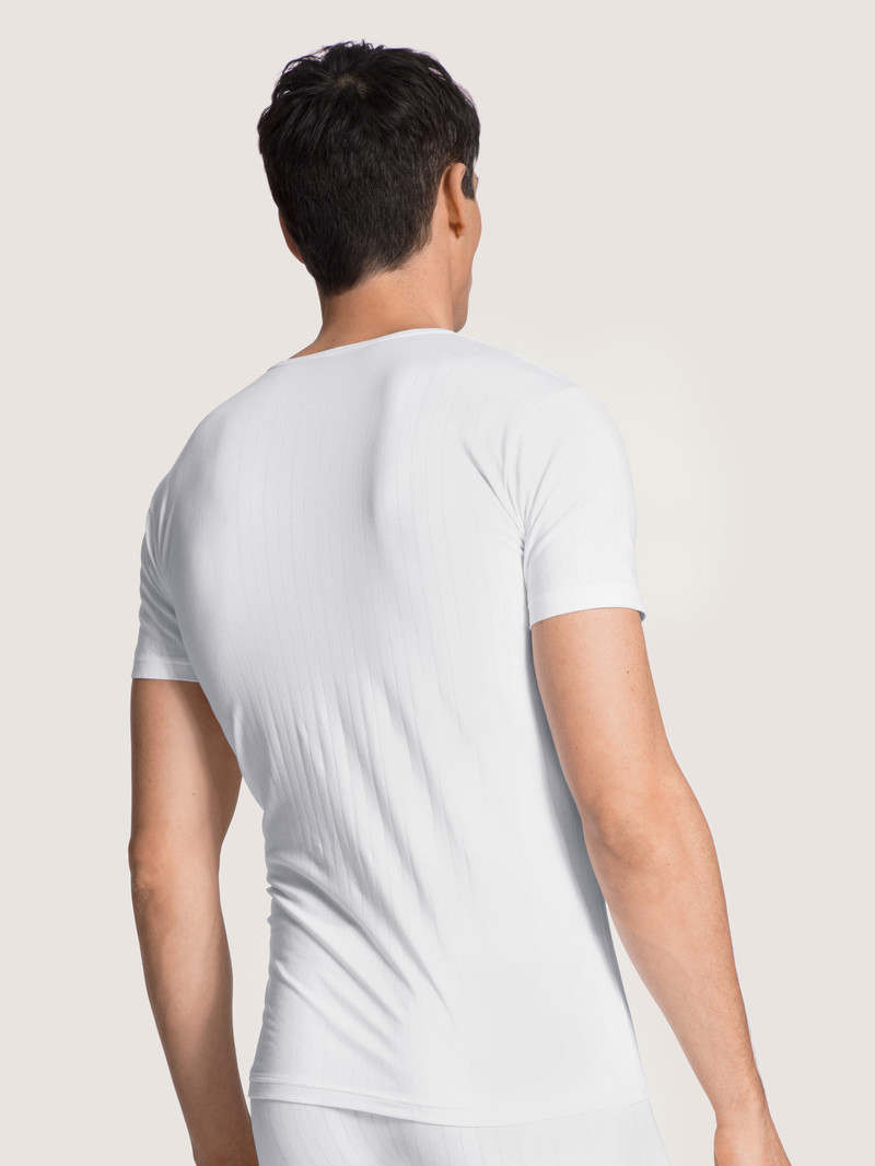 Biancheria Intima Uomo Calida Pure & Style T-shirt Weiss | 0532-FHIYD