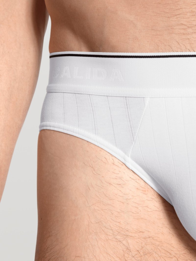 Biancheria Intima Uomo Calida Pure & Style Brief, Value Pack Weiss | 0685-MLKUF