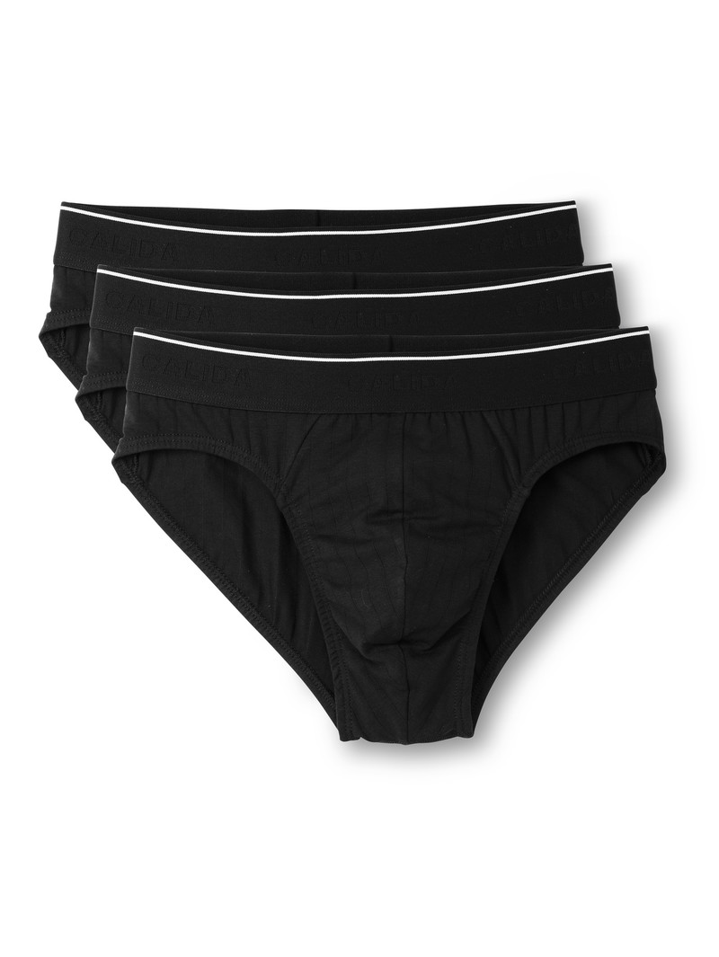 Biancheria Intima Uomo Calida Pure & Style Brief, Value Pack Schwarz | 1957-ODEGU