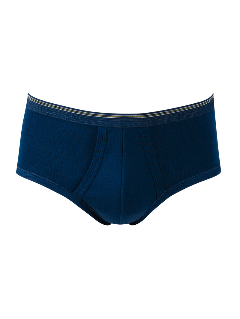 Biancheria Intima Uomo Calida Twisted Cotton Classic Brief With Fly Admiral | 9034-EDWUQ