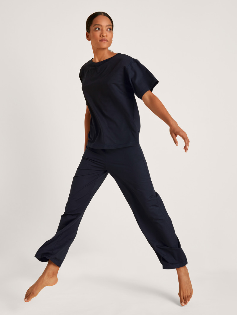 Deepsleepwear Donna Calida Dsw Balancing Pants Corallo Blu | 5612-GISDY