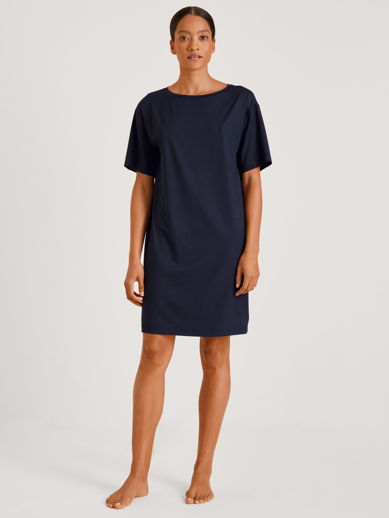 Deepsleepwear Donna Calida Dsw Balancing Nightdress Corallo Blu | 3961-IHLPN