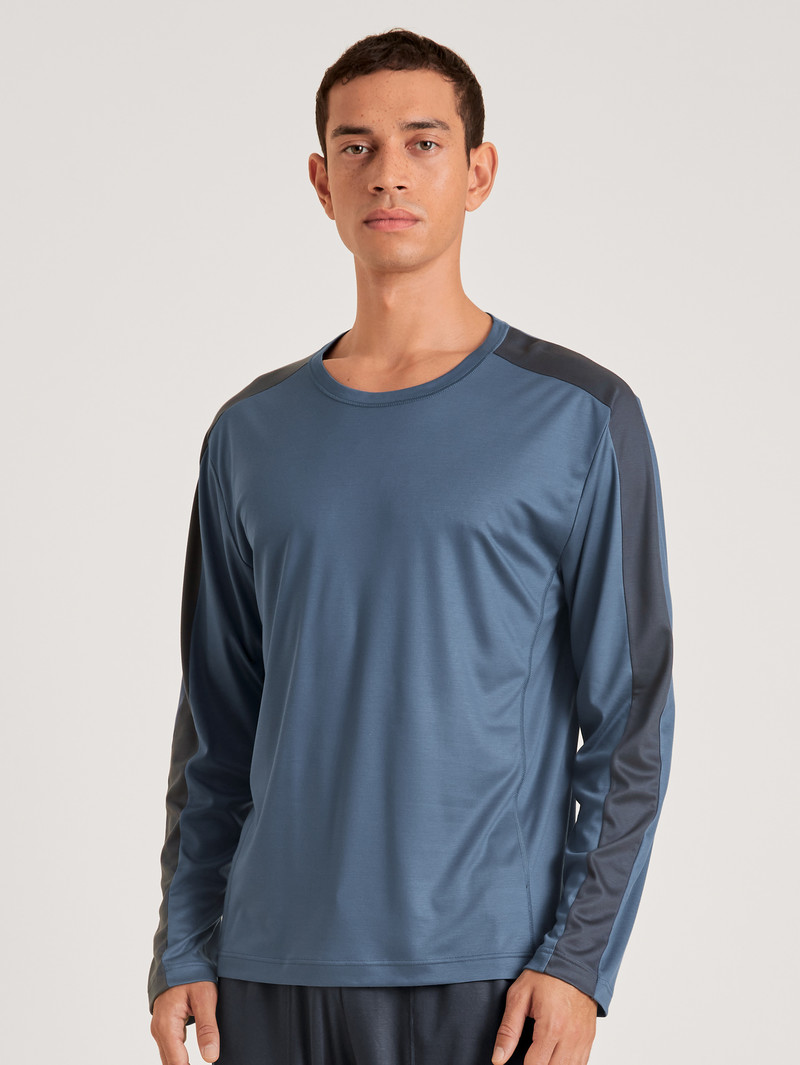 Deepsleepwear Uomo Calida Dsw Cooling Shirt Long-sleeve Indaco | 1478-BOQPT