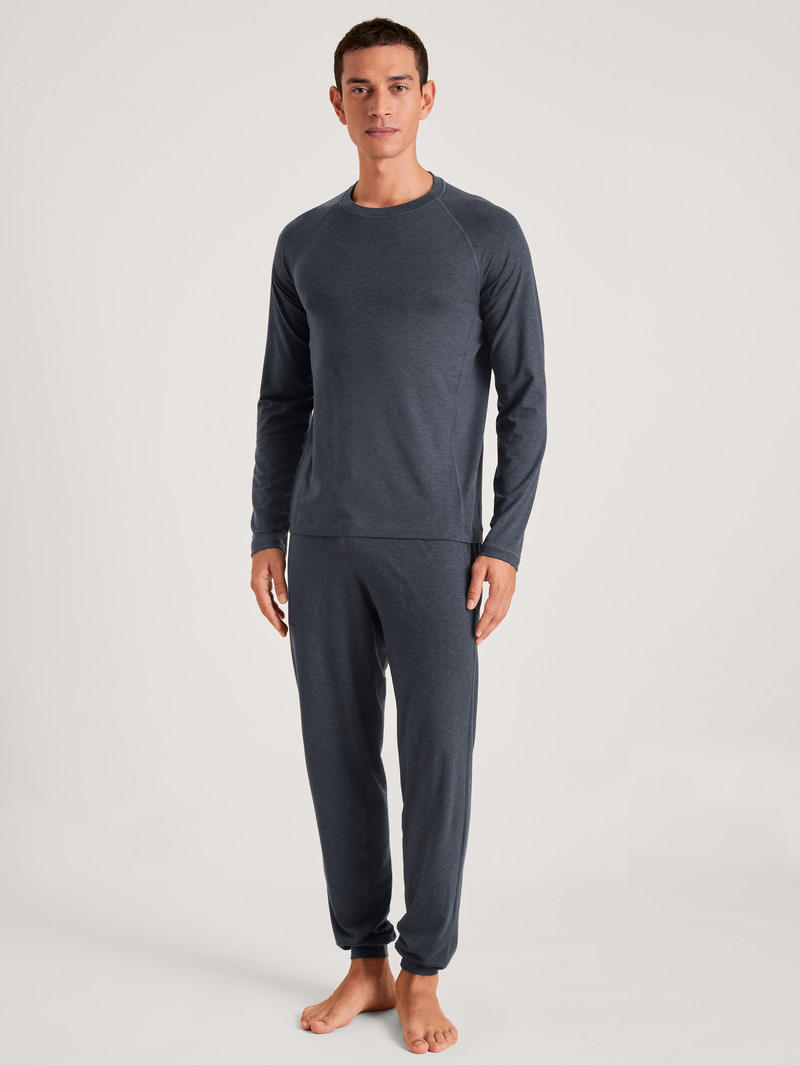 Deepsleepwear Uomo Calida Dsw Warming Shirt Long-sleeve Anthrazit | 7645-WSMIX