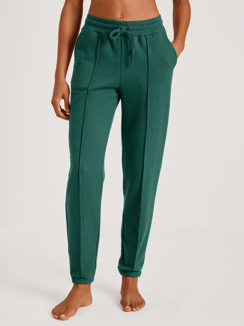 Loungewear Donna Calida 100% Nature Relax Sweatpants, Cradle To Cradle Certified® Verdi | 9870-TCWNX