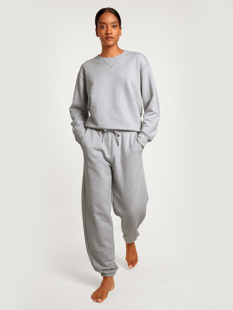 Loungewear Donna Calida Circular Lounge Sweatshirt, Cradle To Cradle Certified® Grigie | 7460-VXPCH