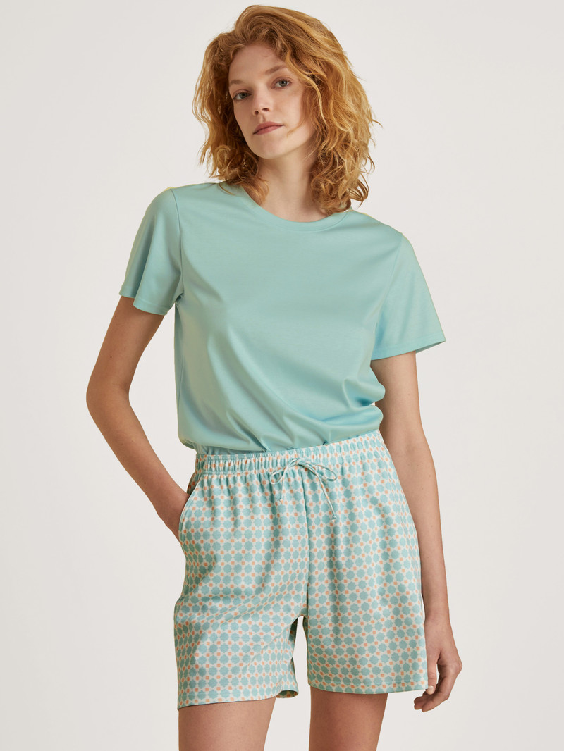 Loungewear Donna Calida Favourites Balance Shorts Blu | 2150-XBSQL