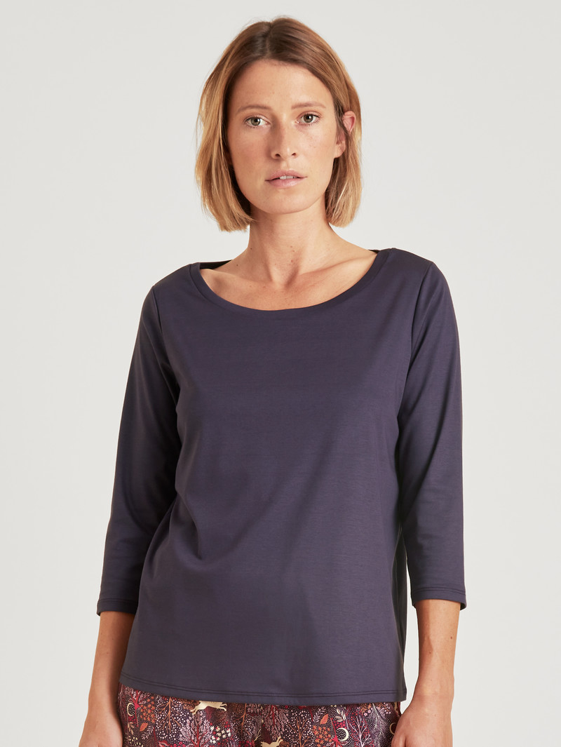 Loungewear Donna Calida Favourites Butterfly 3/4 Shirt Nightshade | 1632-ERVKH