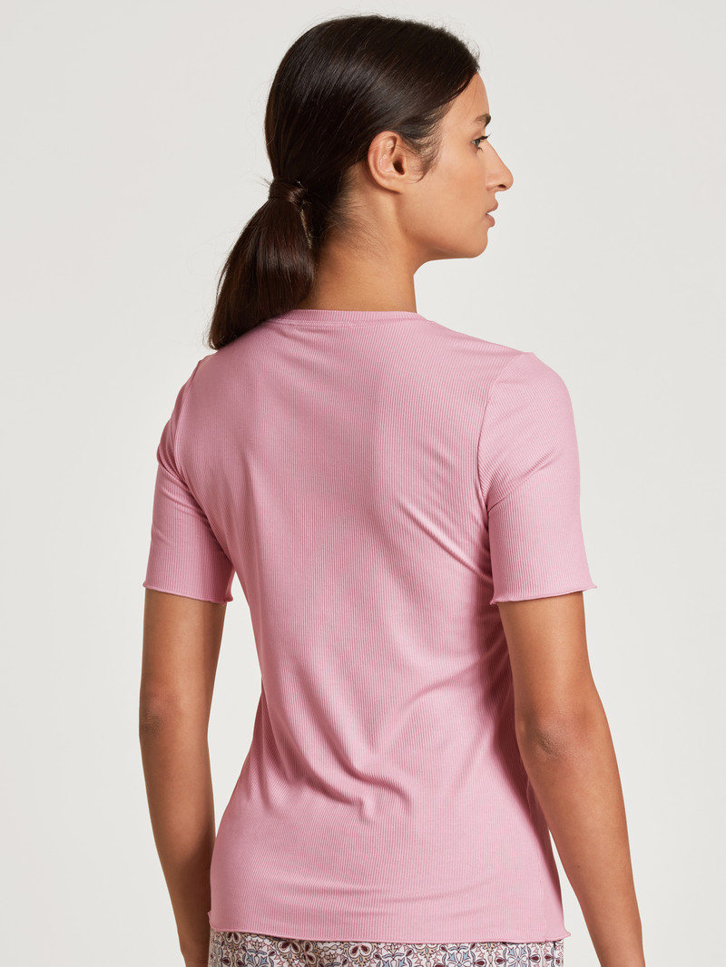 Loungewear Donna Calida Favourites Desert Shirt Short Sleeve Rosa | 9172-FSNQT