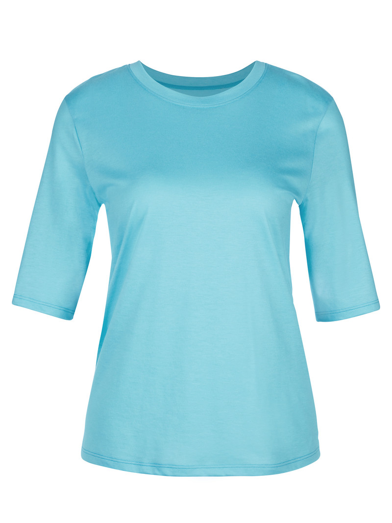 Loungewear Donna Calida Favourites Energy Shirt Short Sleeve Blu | 6548-VYRLM