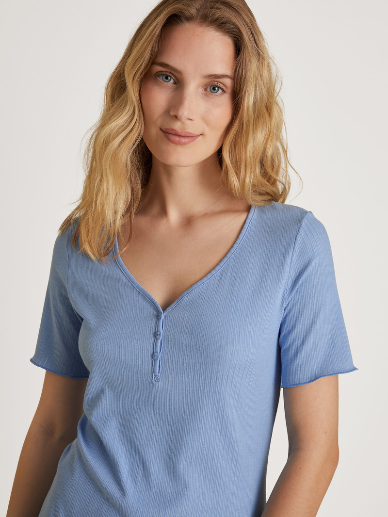 Loungewear Donna Calida Favourites Harmony Shirt Short Sleeve Blu | 4685-WMSJX