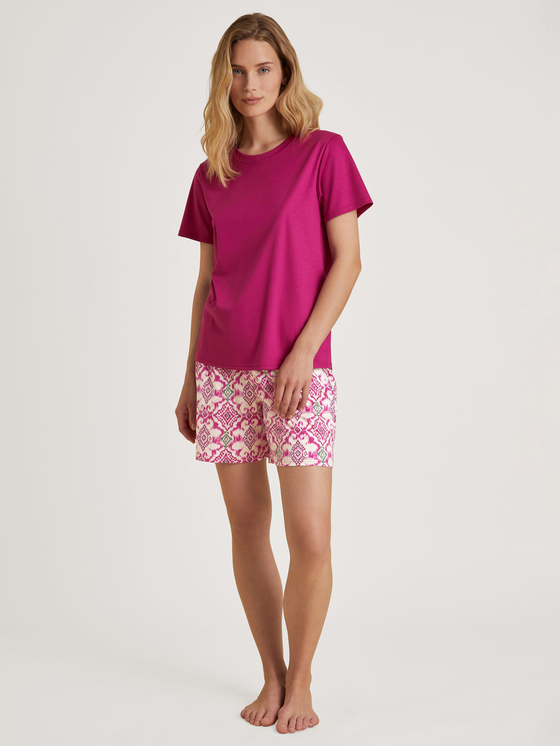 Loungewear Donna Calida Favourites Healing Shirt Short Sleeve Fiori | 7538-BKZNT