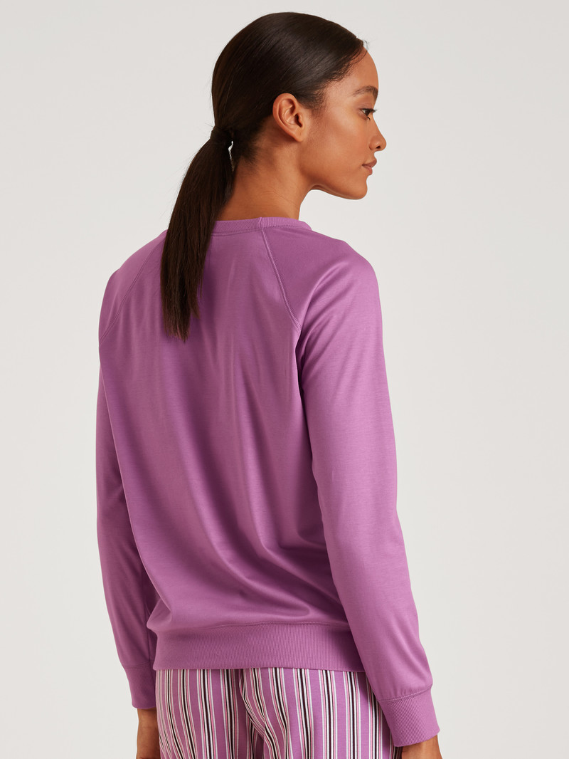 Loungewear Donna Calida Favourites Kiss Shirt Long Sleeve Mulberry Mauve | 6853-FVYWA