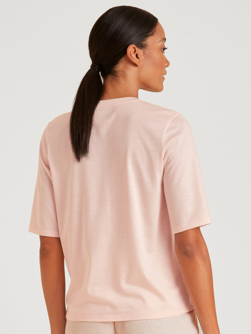 Loungewear Donna Calida Favourites Lavender Shirt Short Sleeve Pearl Blush | 3240-MJGYH