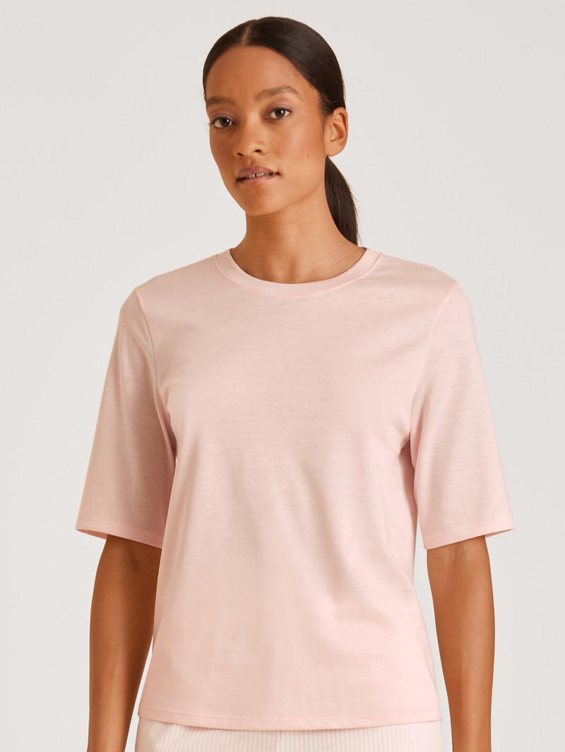 Loungewear Donna Calida Favourites Lavender Shirt Short Sleeve Pearl Blush | 3240-MJGYH