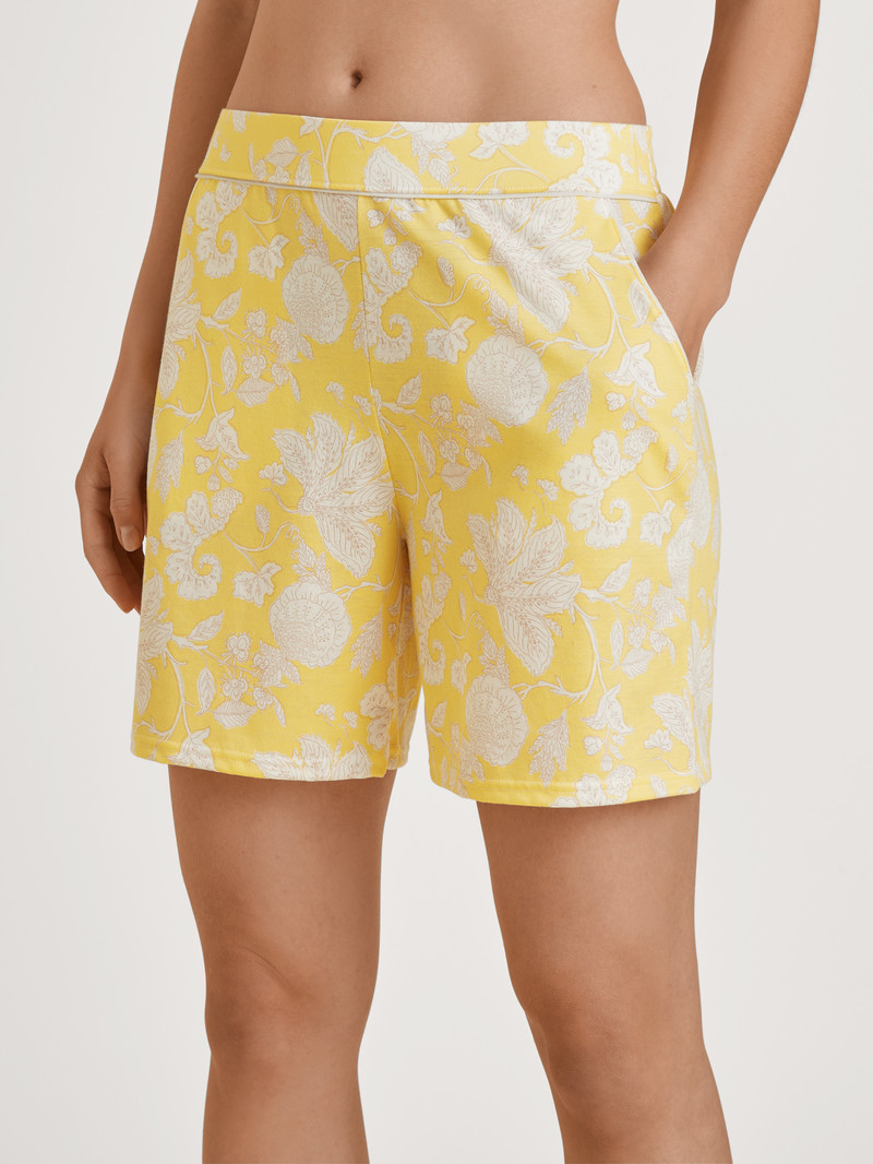 Loungewear Donna Calida Favourites Light Shorts Gialle | 9547-HOULK