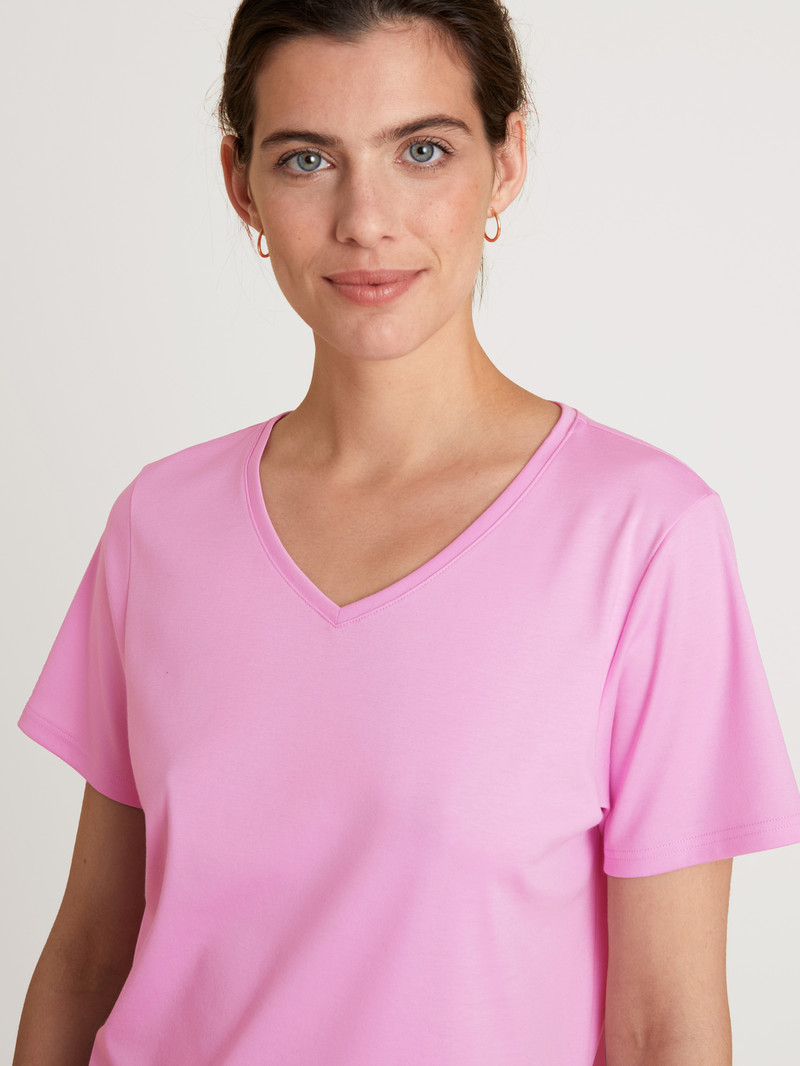 Loungewear Donna Calida Favourites Space Shirt Short Sleeve Rosa | 1963-ZSAKG