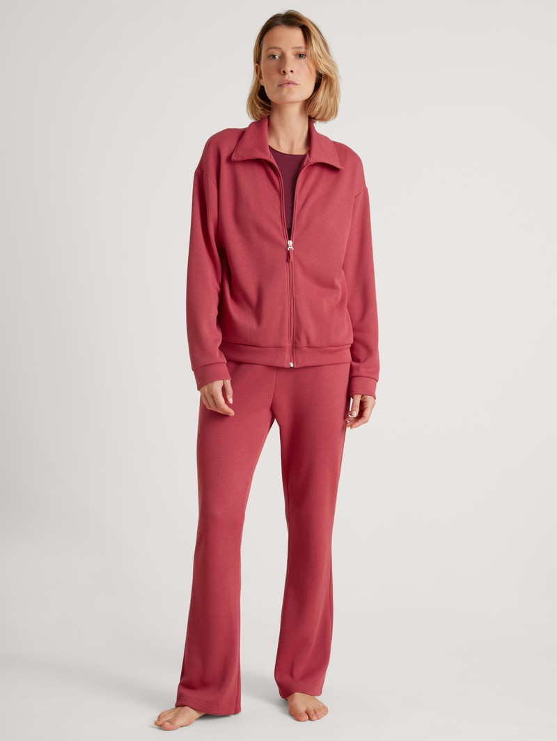 Loungewear Donna Calida Lounge Butterfly Jacket Rosse | 6240-QPYJA