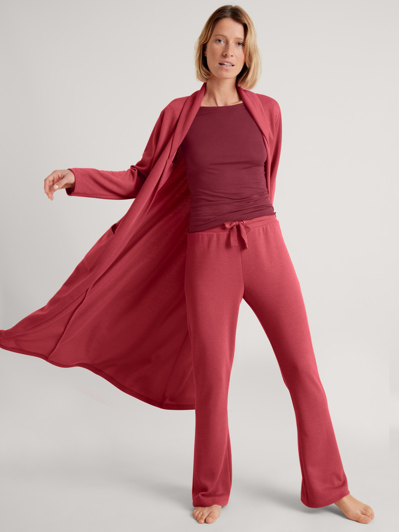 Loungewear Donna Calida Lounge Butterfly Pants Rosse | 4012-JDWBR