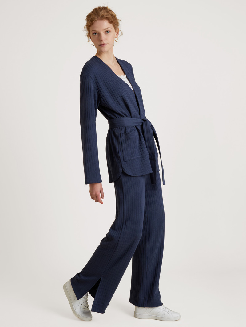 Loungewear Donna Calida Lounge Harmony Pants Blu Scuro | 1684-JMPIK