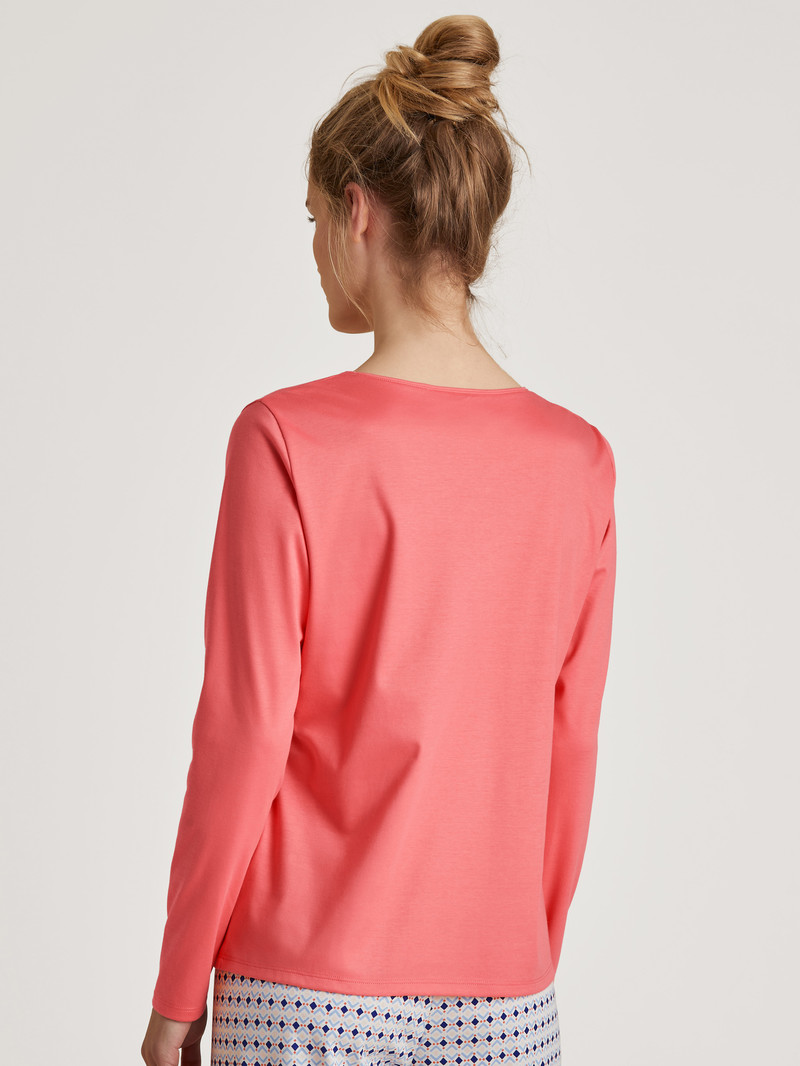 Loungewear Donna Calida Special Shirt Long Sleeve Rosa | 4582-QRMCI