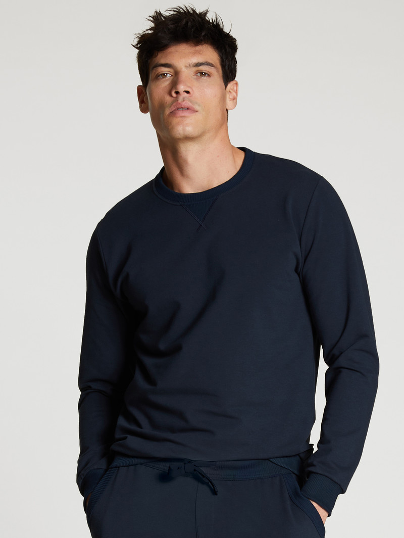 Loungewear Uomo Calida Circular Lounge Sweatshirt, Cradle To Cradle Certified® Corallo | 7830-YVIAK