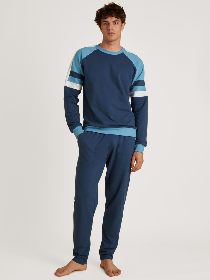 Loungewear Uomo Calida Circular Refresh Jogging Trousers, Cradle To Cradle Certified® Blu | 5470-TFLBA