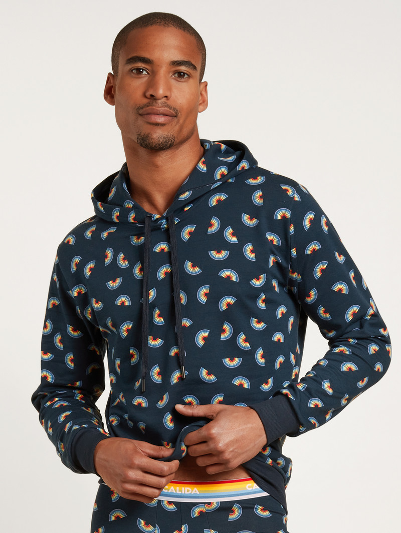 Loungewear Uomo Calida Love Capsule Sweater Long-sleeve Blu | 4812-LPWHM