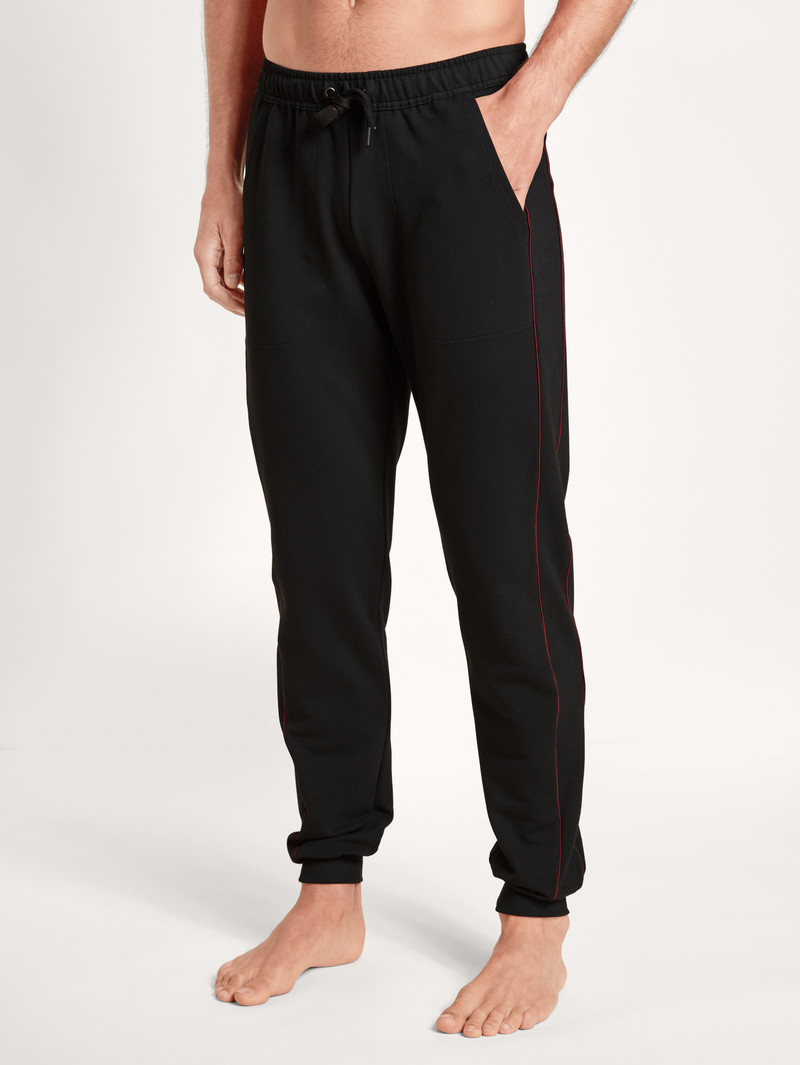 Loungewear Uomo Calida Remix Basic Lounge Sweatpants Schwarz | 0159-ZEYNF