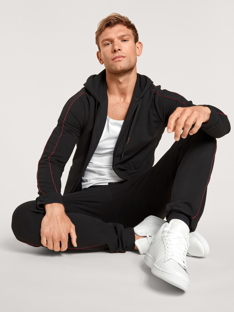 Loungewear Uomo Calida Remix Basic Lounge Sweatpants Schwarz | 0159-ZEYNF