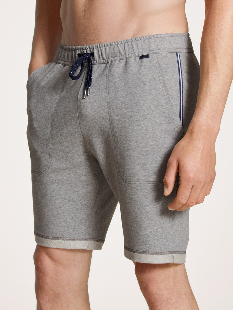 Loungewear Uomo Calida Remix Basic Lounge Bermudas Carbon Melé | 7896-LBVYH