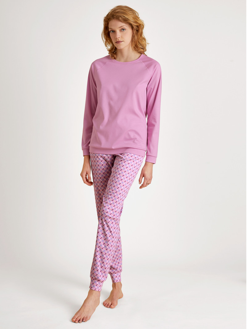 Pigiami Donna Calida Daylight Dreams Cuffed Pyjamas Rosa | 8365-PCXVK