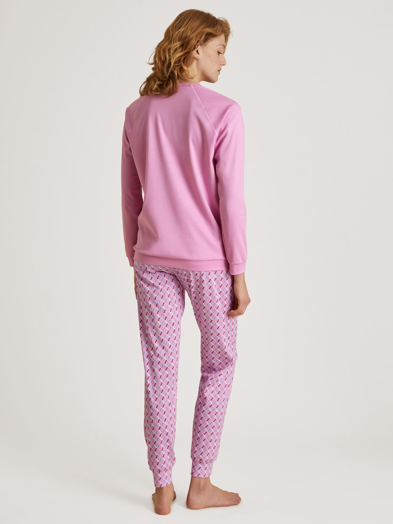 Pigiami Donna Calida Daylight Dreams Cuffed Pyjamas Rosa | 8365-PCXVK