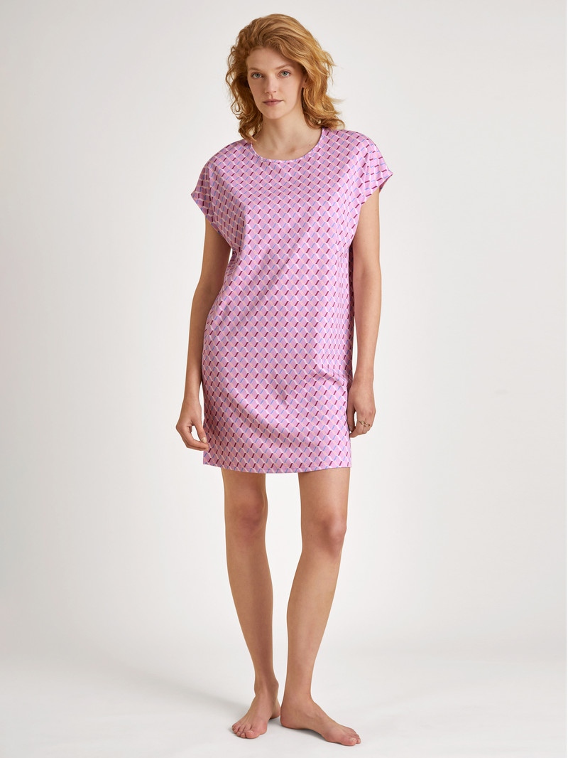 Pigiami Donna Calida Daylight Dreams Sleepshirt, Length 90cm Rosa | 1732-OZBCN