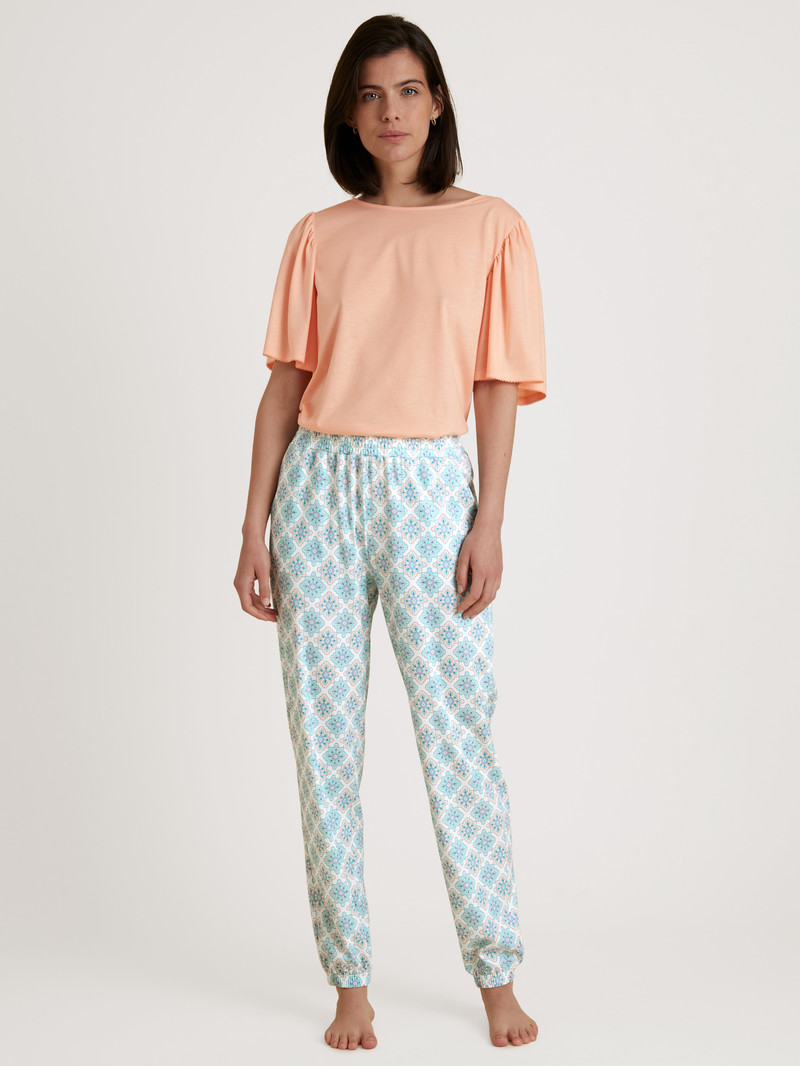 Pigiami Donna Calida Favourites Balance Pants Blu | 5807-JPWTQ