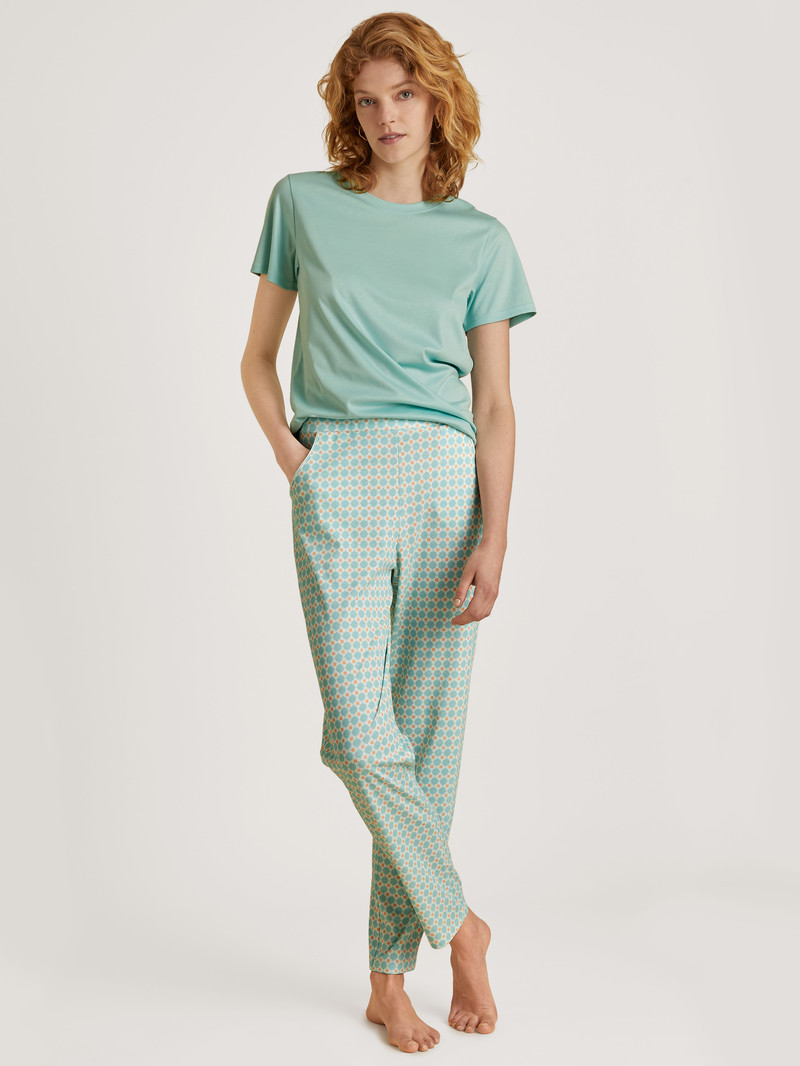 Pigiami Donna Calida Favourites Balance Pants With Side Pockets Blu | 3205-ZEOJH