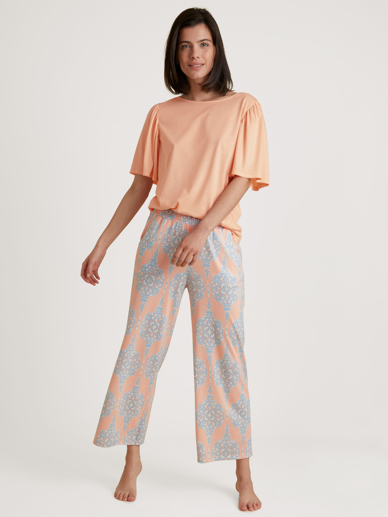 Pigiami Donna Calida Favourites Balance 7/8 Pants Peach Parfait | 2697-DZBQR