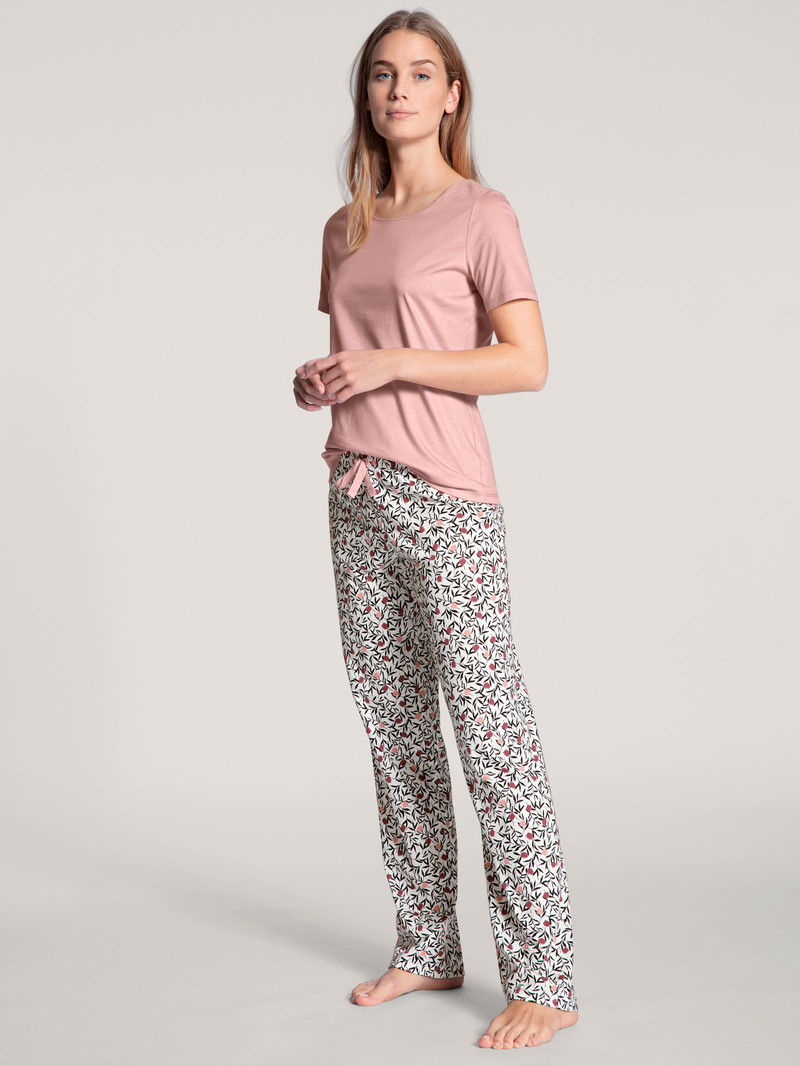 Pigiami Donna Calida Favourites Dreams Pants Bianche | 0412-VSKRW