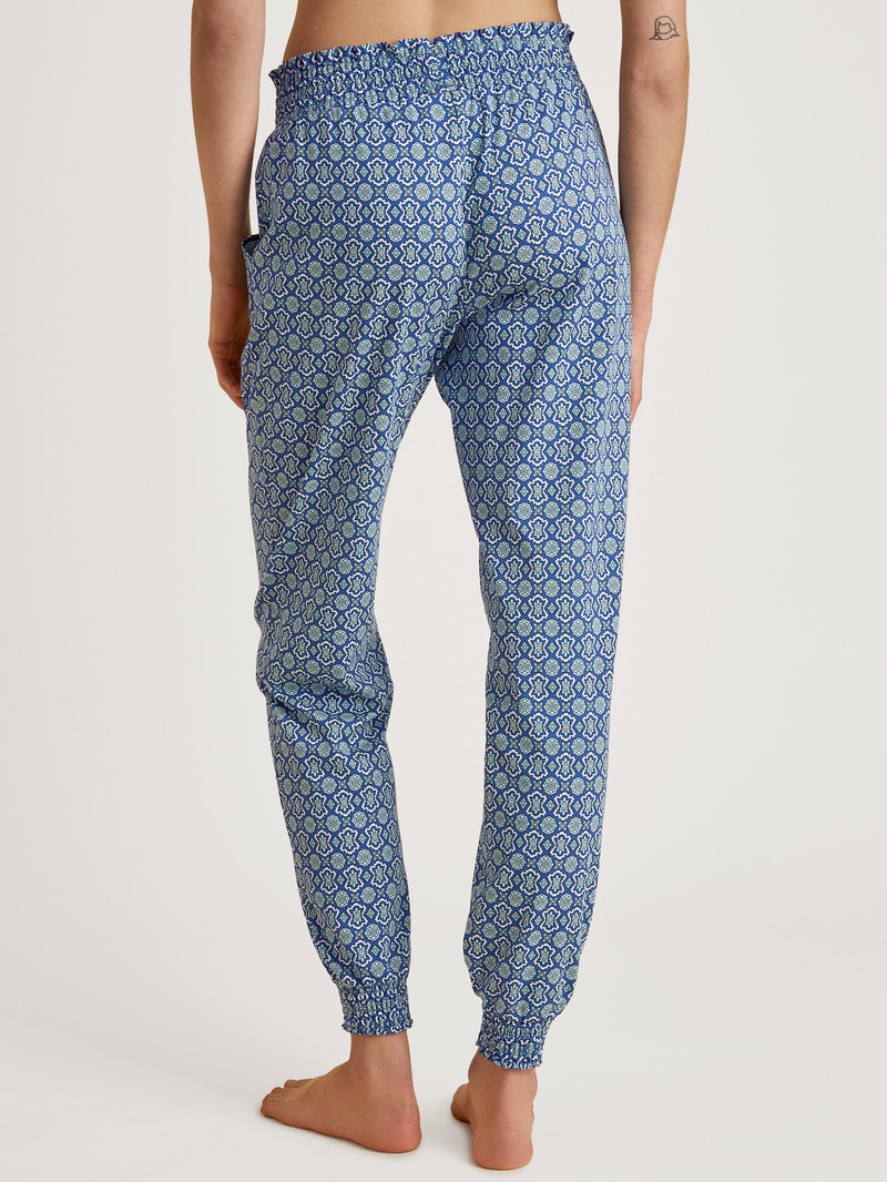 Pigiami Donna Calida Favourites Energy Pants Blu | 9280-GRBJV