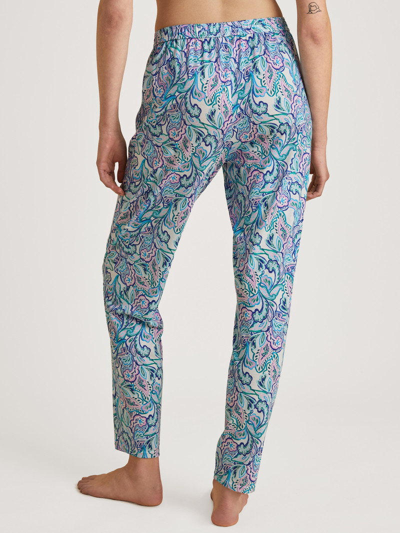 Pigiami Donna Calida Favourites Energy Pants Blu | 6975-YRKJO