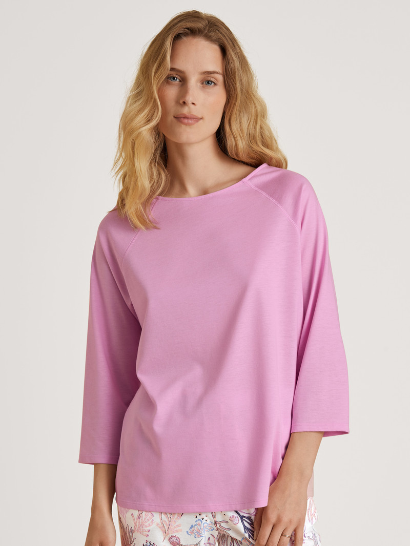 Pigiami Donna Calida Favourites Harmony Shirt 3/4 Sleeve Rosa | 2437-RTPBD